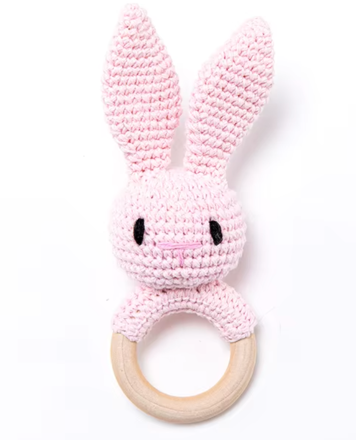 Hochet Lapin Rose